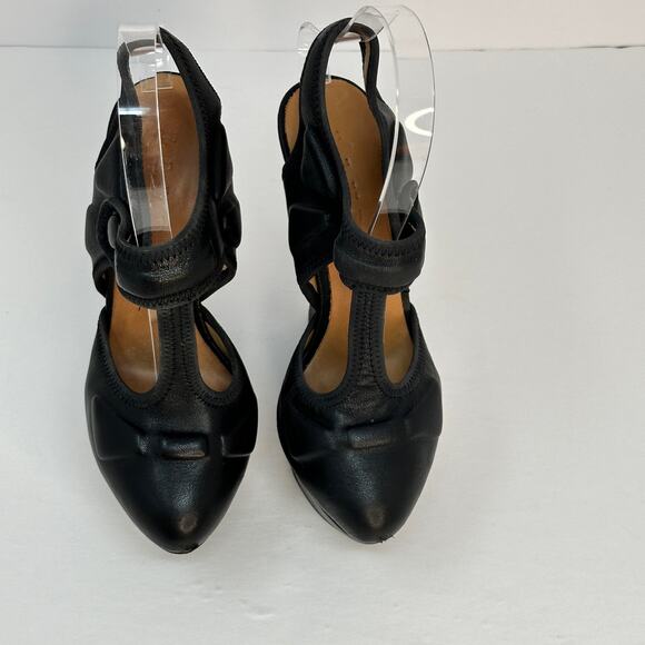 L.A.M.B. by Gwen Stefani Caitlyn Platform Heels, Black Leather size US 6 - Picture 2 of 12